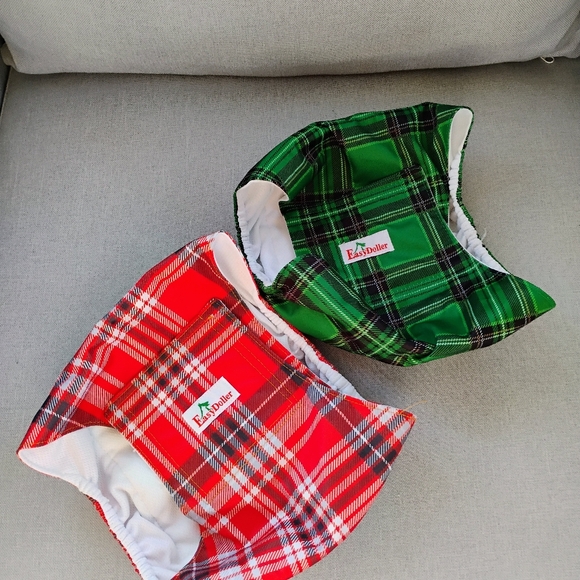 2 washable reusable male dog diapers - Picture 1 of 5